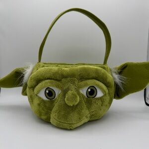 Disney Star Wars Yoda Easter Halloween Basket Bucket Plush Great Condition